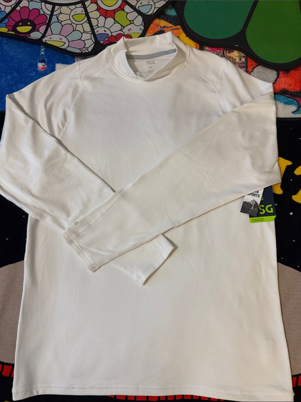 DSG White Long-Sleeve Crew Shirt